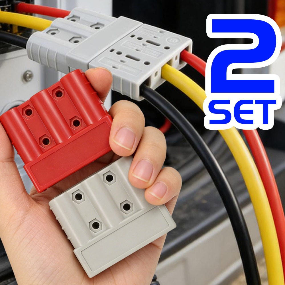 Heavy Equipment Department - 50A Forklift Battery Connector 3 Pole
