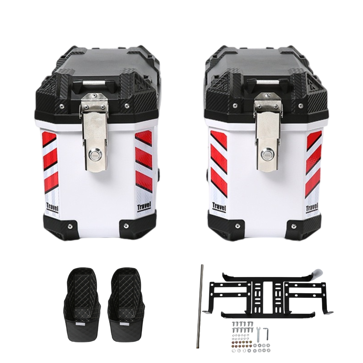 Heavy Equipment Xcmg - 2Pcs Heavy-Duty Motorcycle Side Cases, a
