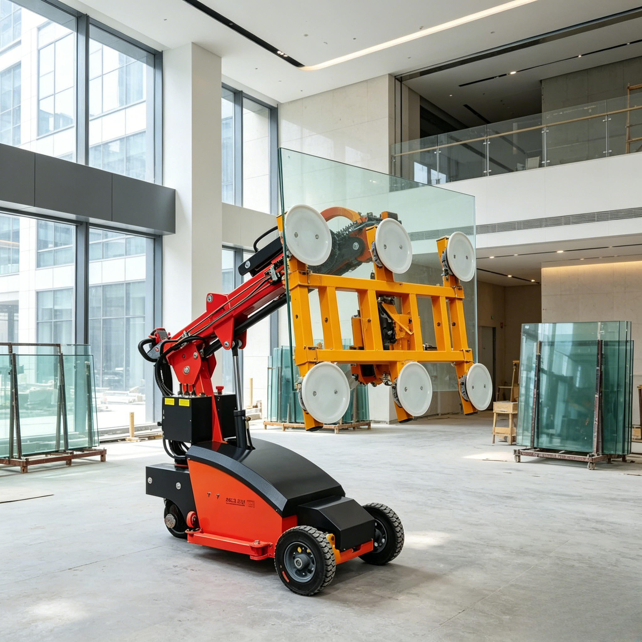 Vacuum Suction Cup Lifter - 500kg Electric Vacuum Suction Cup Glass