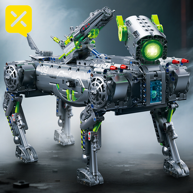 Heavy Equipment Lego - Mechanical Robot Dog Building Block Set