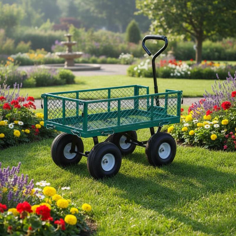 Heavy Equipment Working - Iron Utility Wagon 34 x 18