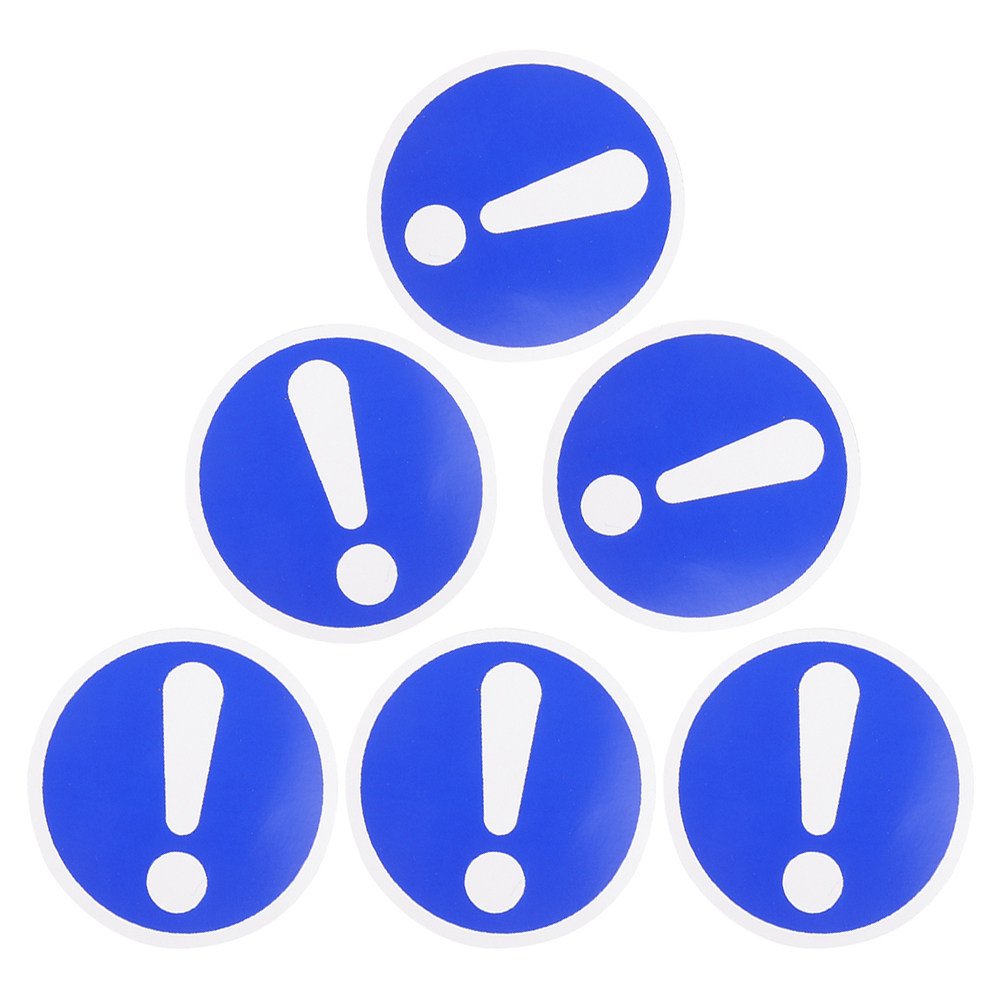 6Pcs Exclamation Warning Label – обзор и цена Heavy Equipment Stickers