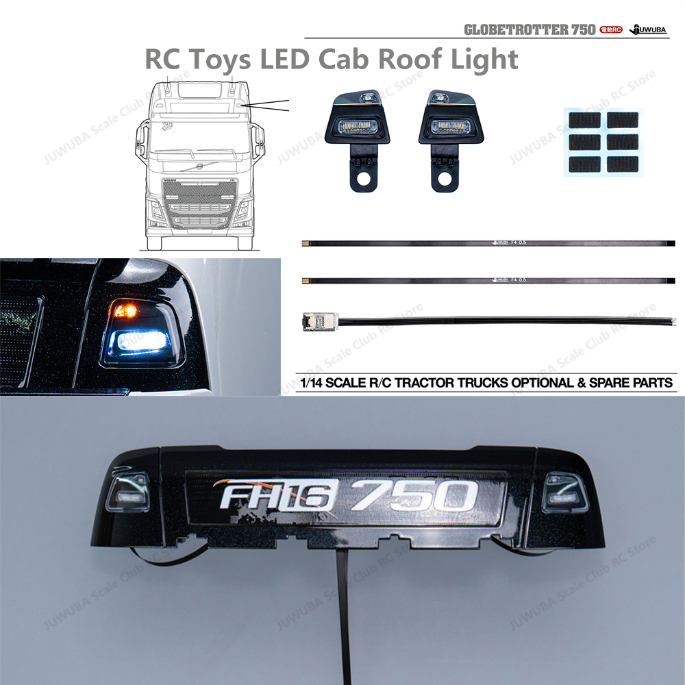 LED Cab Roof Light for Tamiya  – обзор и цена Heavy Equipment Volvo
