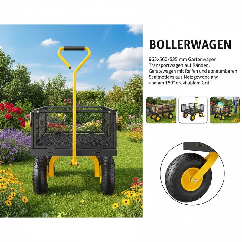 Steel Garden Cart 900 Lbs For  – обзор и цена Heavy Equipment Working