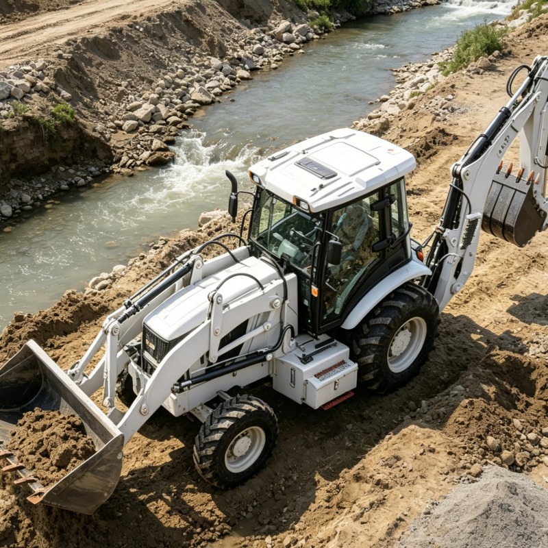 Loader Backhoe Industrial Grad – обзор и цена Heavy Equipment Working