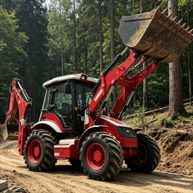 Loader Backhoe Industrial Grad – обзор и цена Heavy Equipment Working