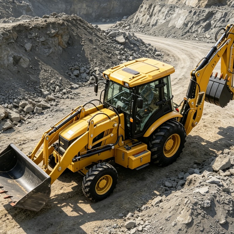 Loader Backhoe Industrial Grad – обзор и цена Heavy Equipment Working