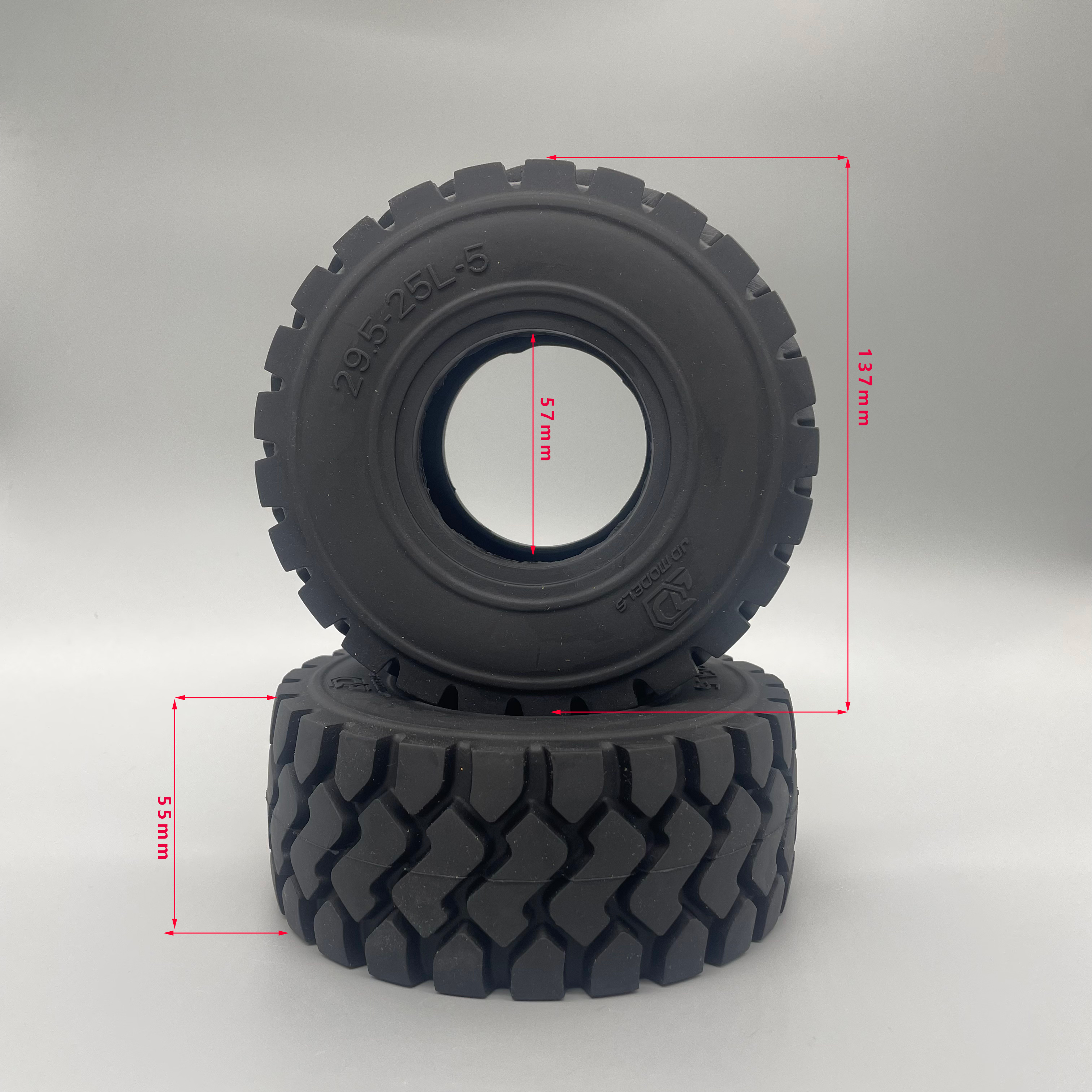 RC Loader Tires 137mm JDM-82 H – обзор и цена Heavy Equipment Forklift