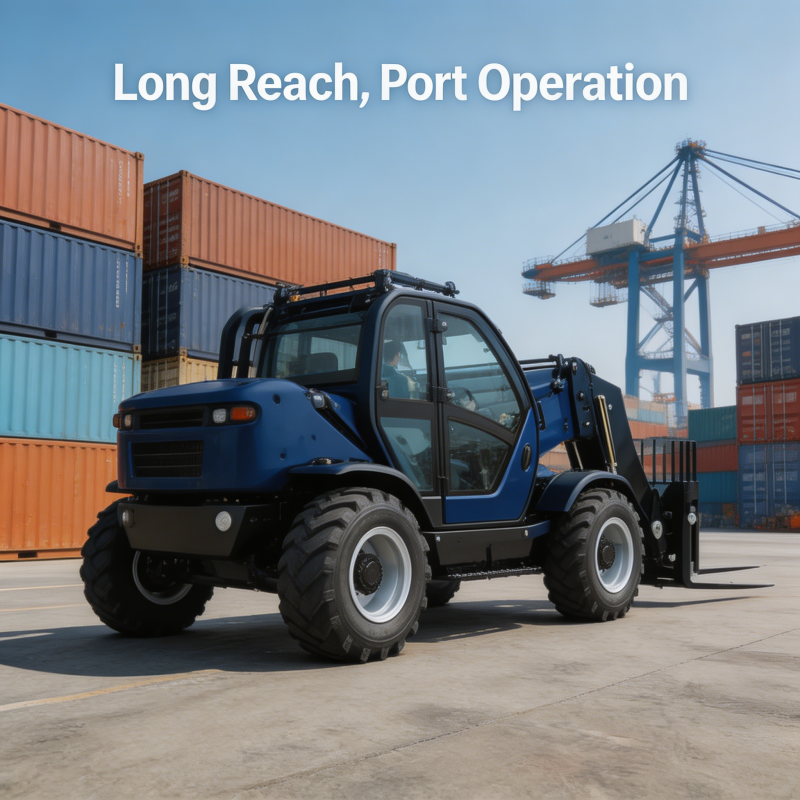 Heavy Duty 7M Reach Telehandle – обзор и цена Heavy Equipment Forklift