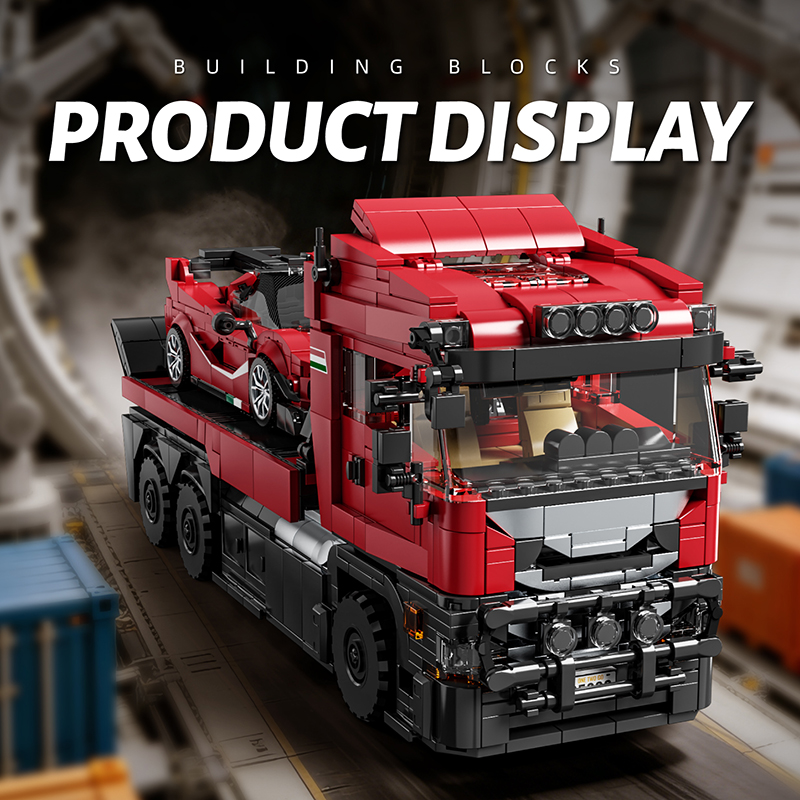 1728Pcs Luxury Car with Traile – обзор и цена Heavy Equipment Lego