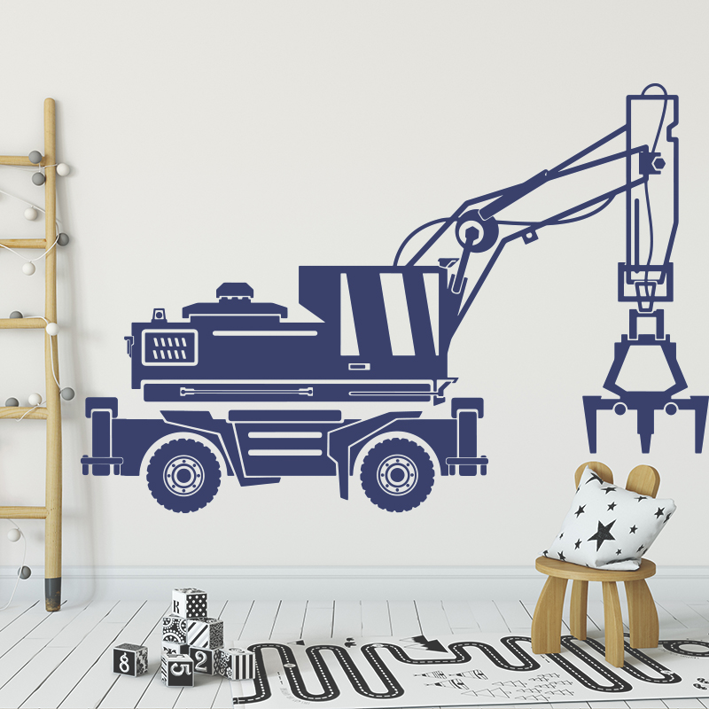 Large Construction Car Digger  – обзор и цена Heavy Equipment Stickers