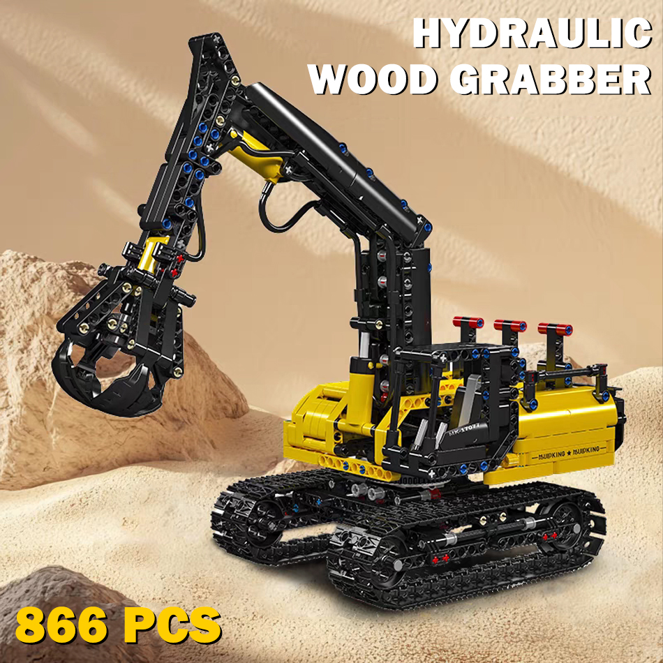 MOC Technical Hydraulic Wood G – обзор и цена Heavy Equipment Lego