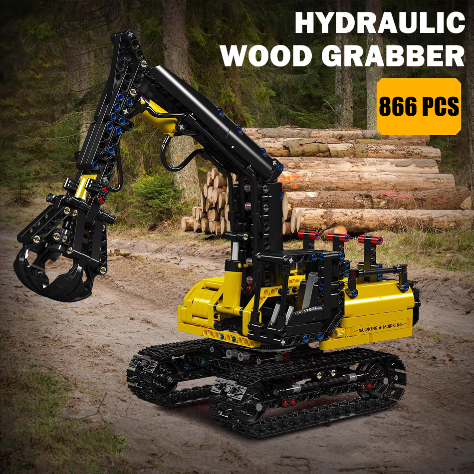 MOC Technical Hydraulic Wood G – обзор и цена Heavy Equipment Lego