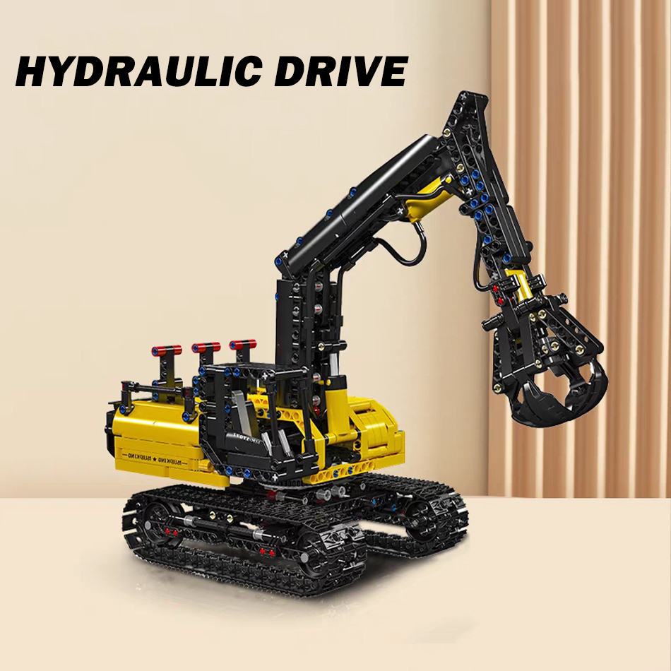 MOC Technical Hydraulic Wood G – обзор и цена Heavy Equipment Lego