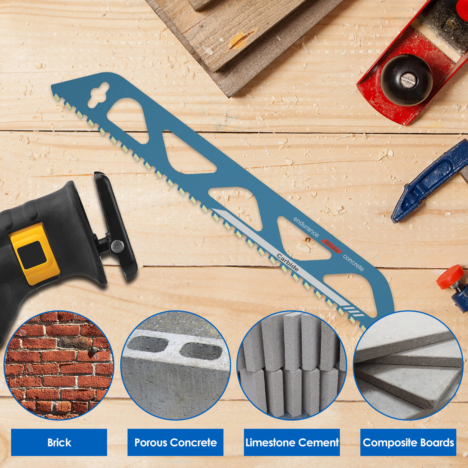 1PC Versatile Alloy Reciprocat – обзор и цена Brick Cutting Saw