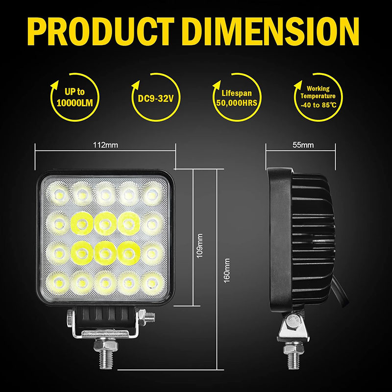 1PC 60W Vehicle Work Light Spo – обзор и цена Heavy Equipment Working