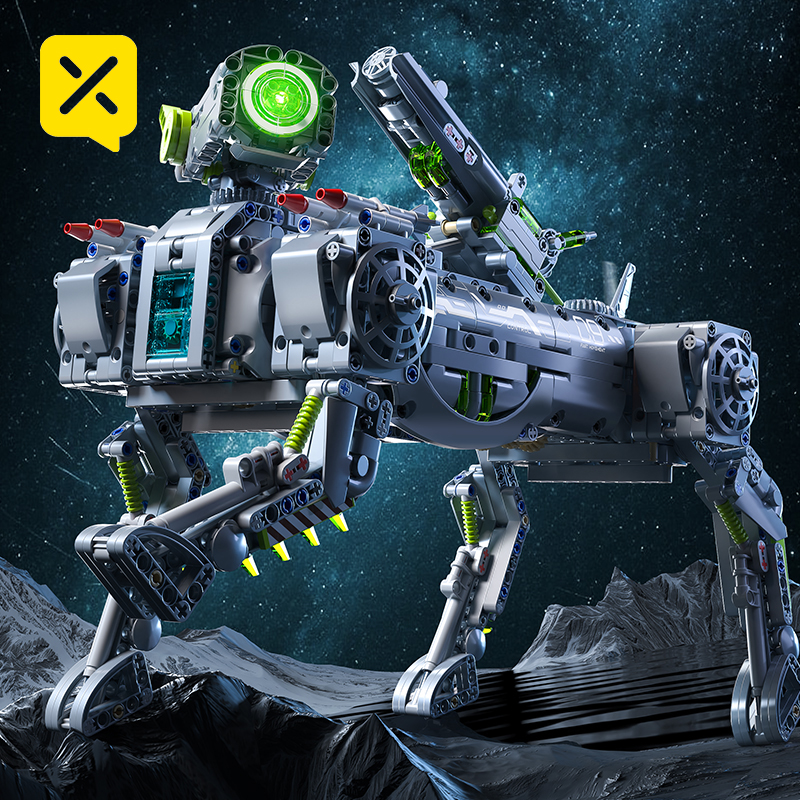 Mechanical Robot Dog Building  – обзор и цена Heavy Equipment Lego