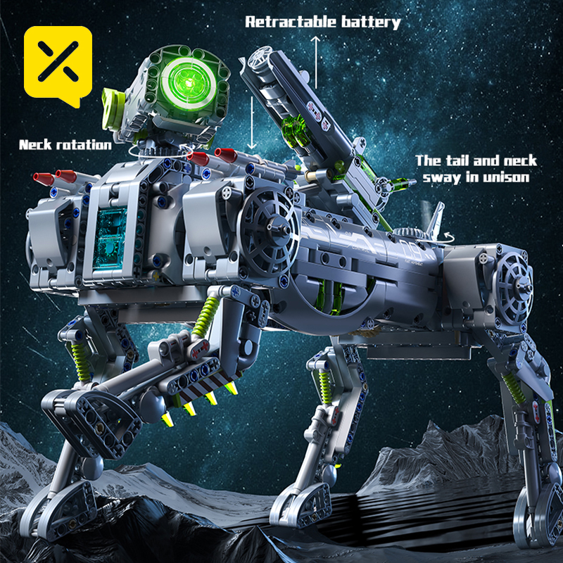 Mechanical Robot Dog Building  – обзор и цена Heavy Equipment Lego