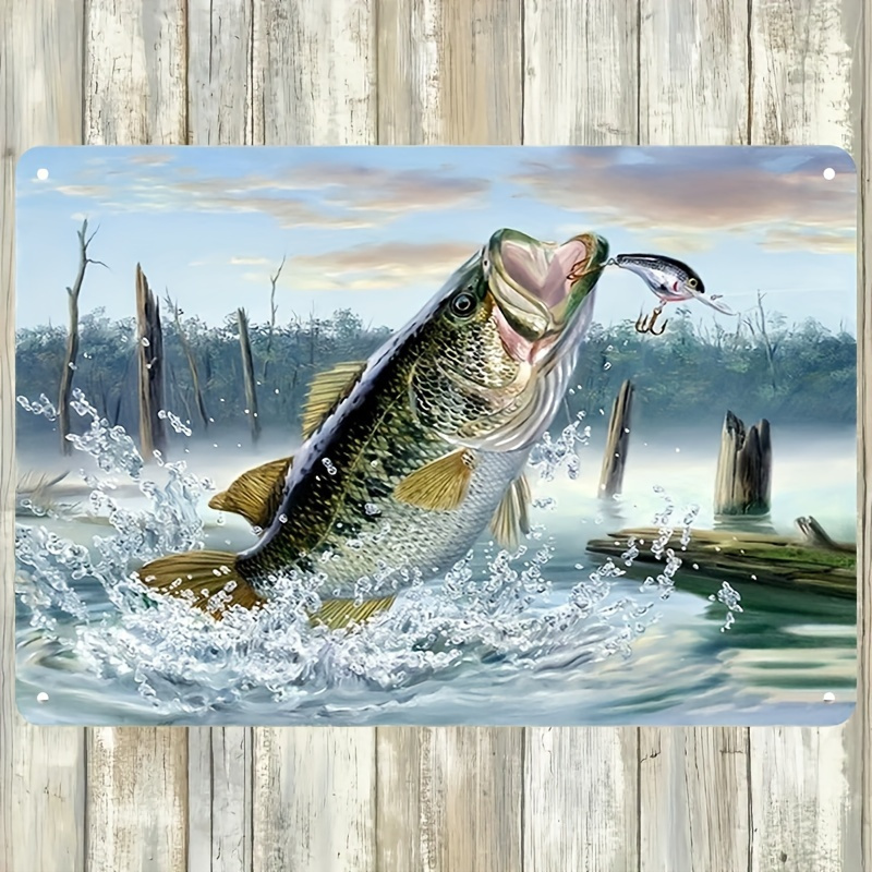 Vintage Fishing Decor Metal Ti – обзор и цена Heavy Equipment Painting