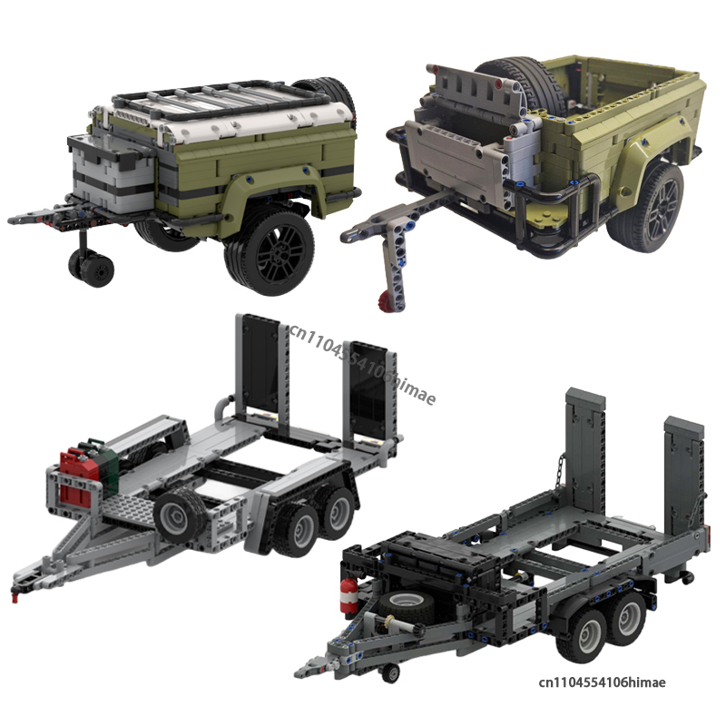 MOC Trailer for Defender 42110 – обзор и цена Heavy Equipment Lego