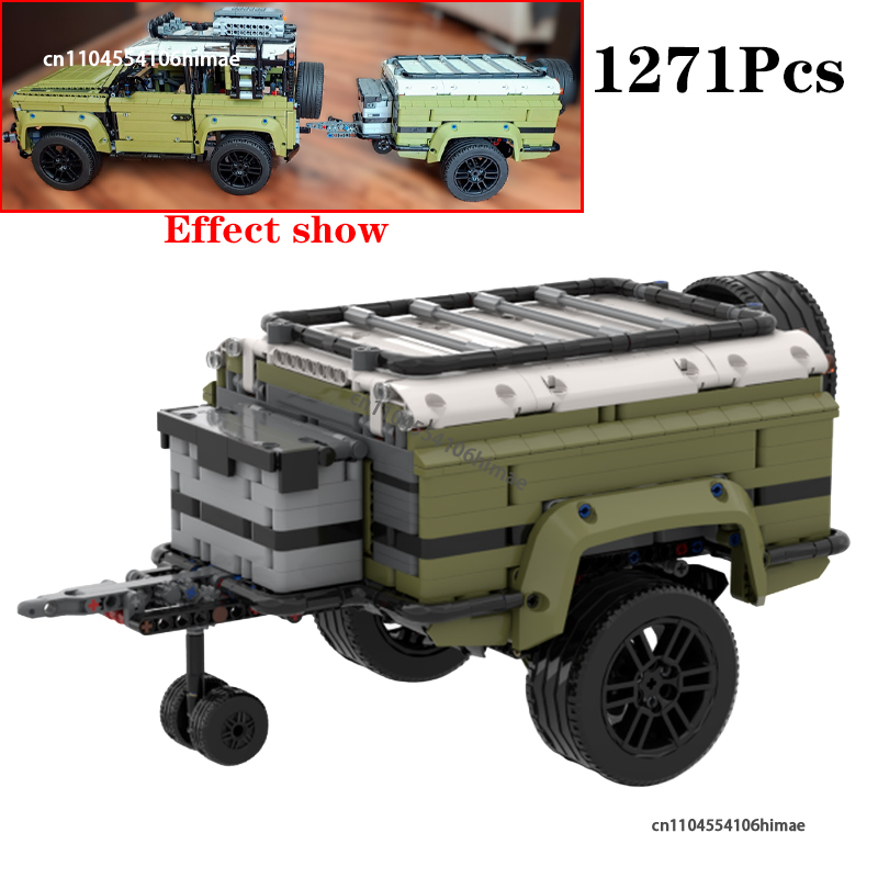 MOC Trailer for Defender 42110 – обзор и цена Heavy Equipment Lego