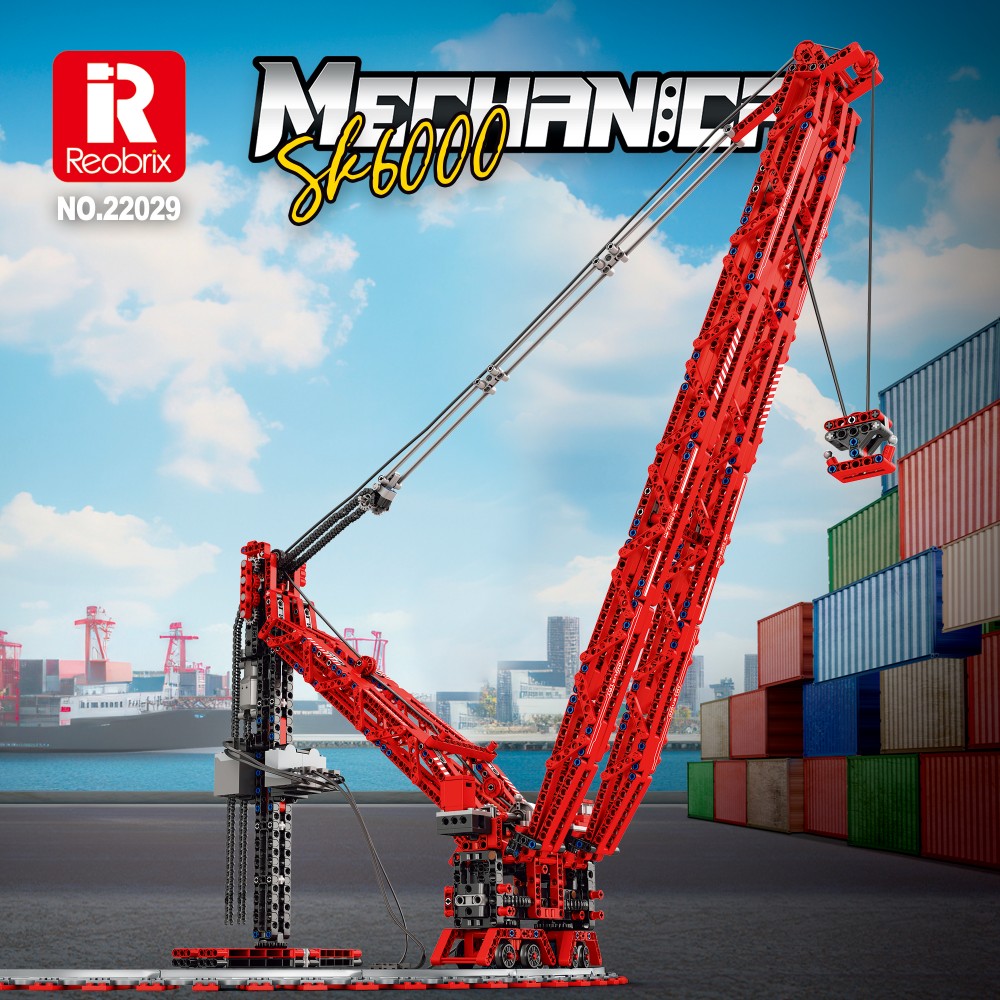 SK6000 Crane Building Blocks H – обзор и цена Heavy Equipment Lego