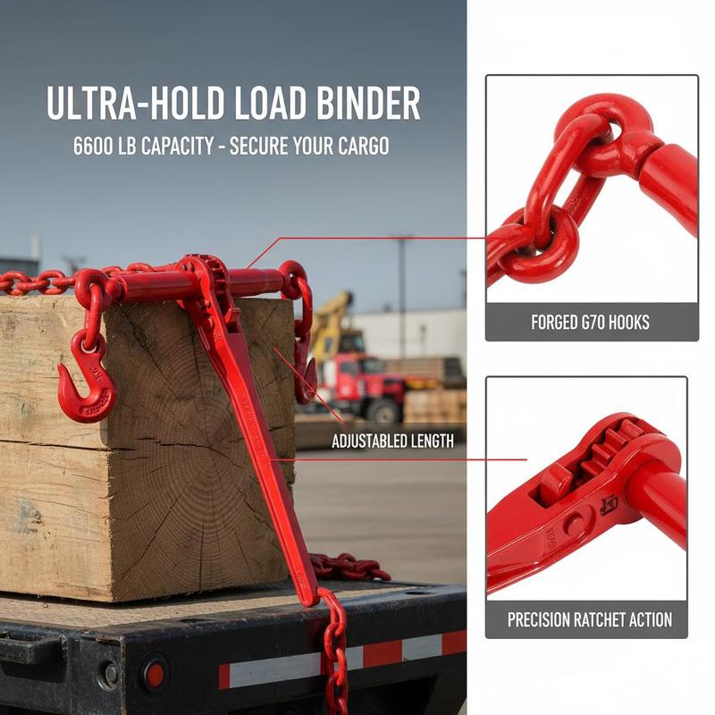 Ratchet Load Binder 5/16-3/8 I – обзор и цена Heavy Equipment Trailer